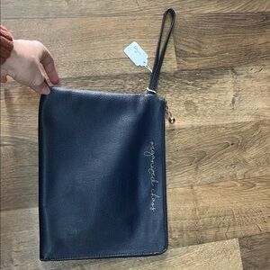 LC Lauren Conrad Cream and Black Wallet